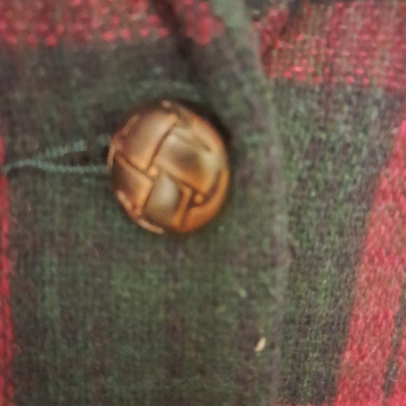 Adolfo International Vintage Wool Bend Plaid Blazer - Picture 4 of 9